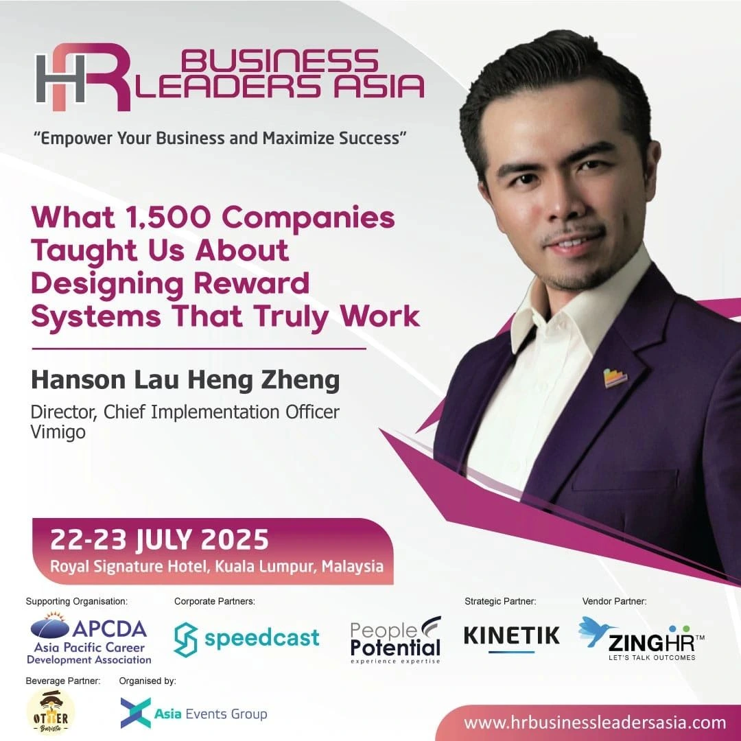 HR Business Leaders Asia 2025 speaker announcement naming Hanson Lau